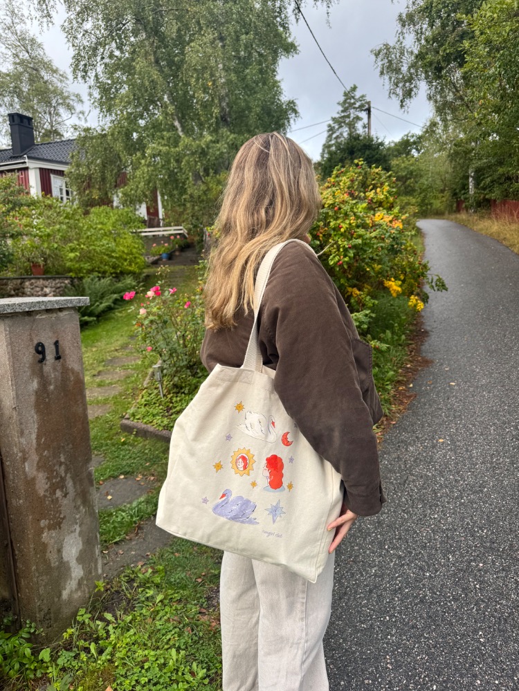 Swan Diaries Tote Bag (Sticker Hediyeli)