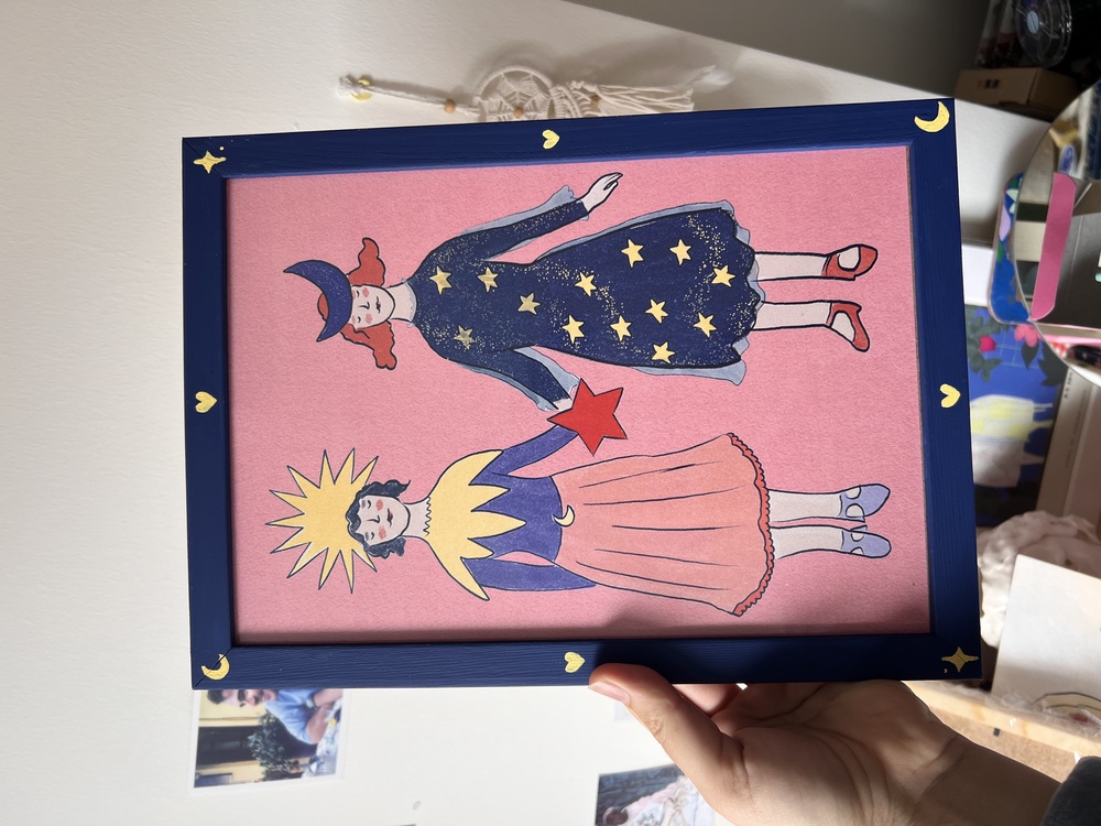 Bea Homegoods: Celestial Duo Tablo (Çerçeve ile birlikte satılmakta) 