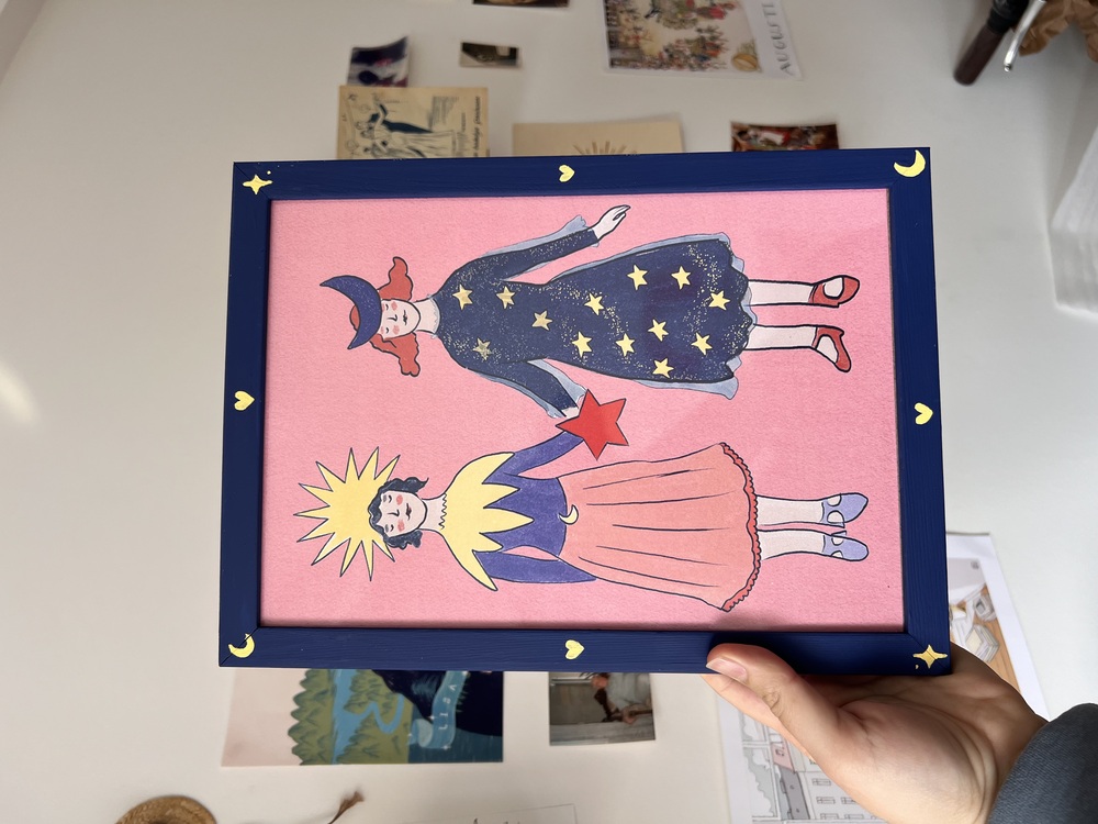 Bea Homegoods: Celestial Duo Tablo (Çerçeve ile birlikte satılmakta) 