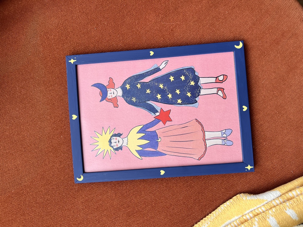 Bea Homegoods: Celestial Duo Tablo (Çerçeve ile birlikte satılmakta) 