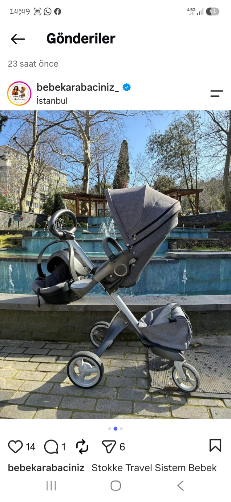 Stokke Travel Sistem Bebek Arabası