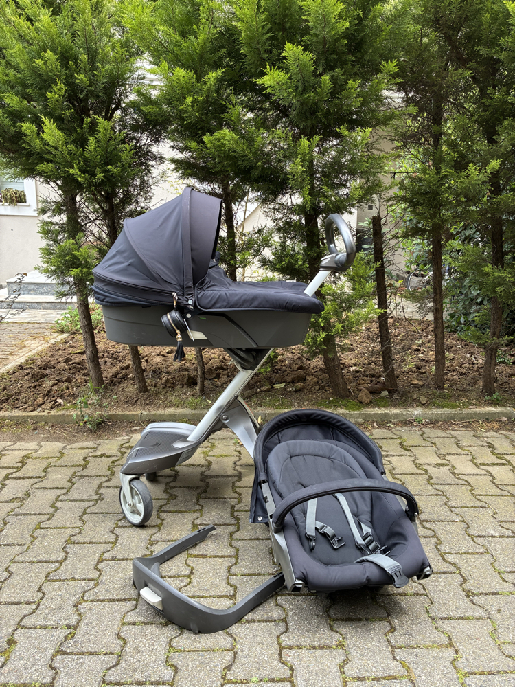 Siyah stokke portbebeli set