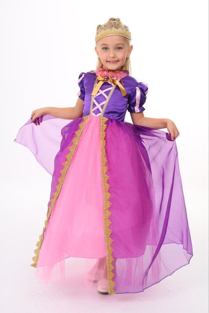 Rapunzel çocuk kostümü