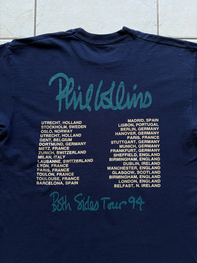 1994 Phil Collins Euro Tour Tee Large