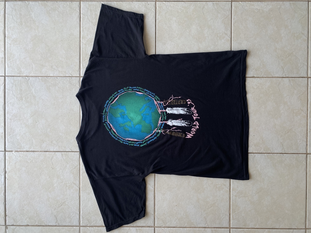 1993 Neil Young European Tour Tee Large