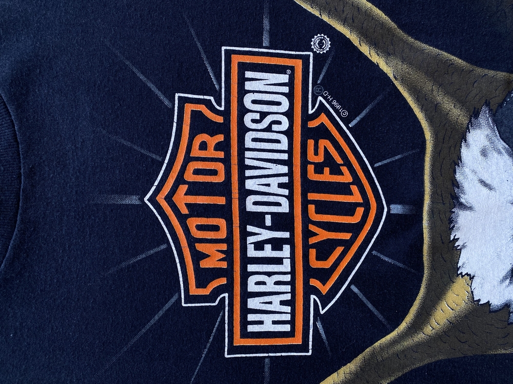 1996 Harley Davidson Eagle AOP Tee XL