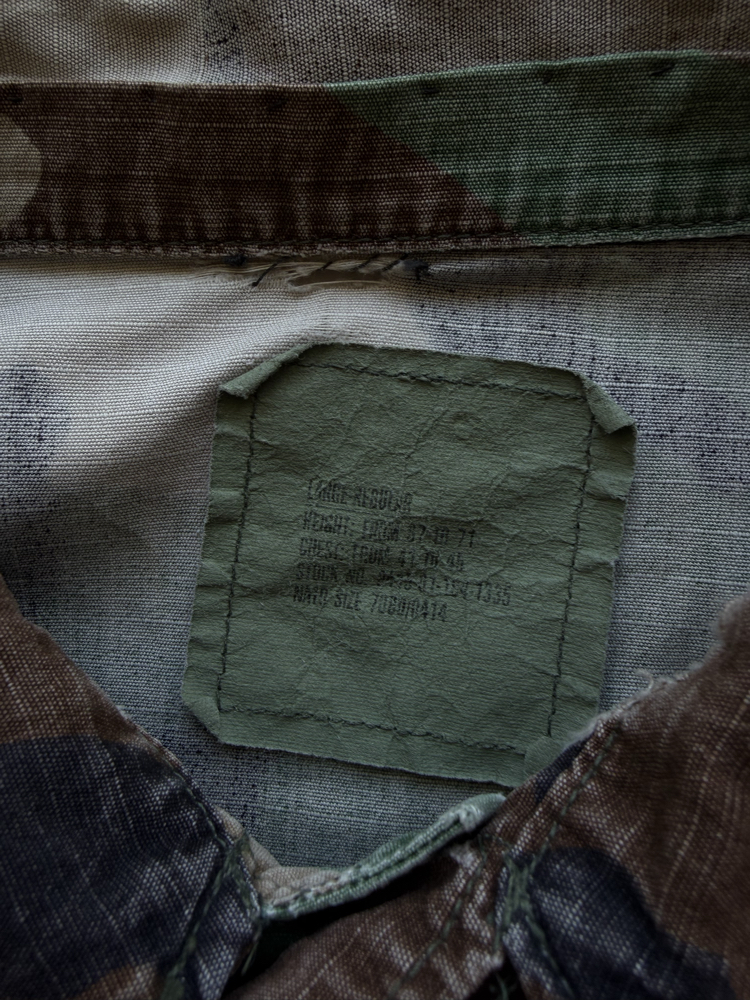 80’s US Army Woodland Camo BDU Shirt L-XL
