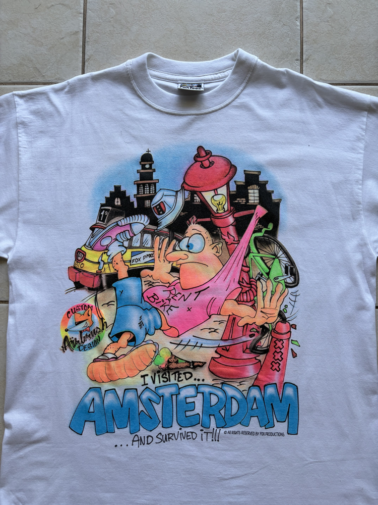 90’s Airbrushed Amsterdam Tourist Tee Large