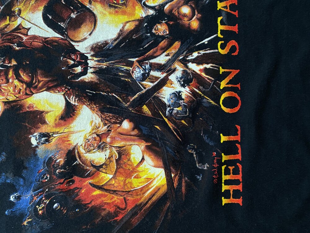 1998 Manowar Euro Tour Tee XXL