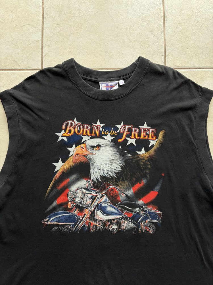 90’s Born To Be Free Chopper Tank Top XL