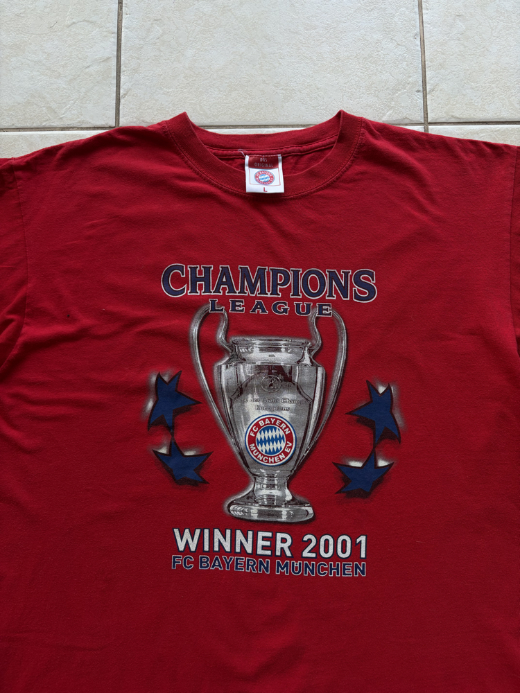 2001 FC Bayern UCL Champions Tee Large