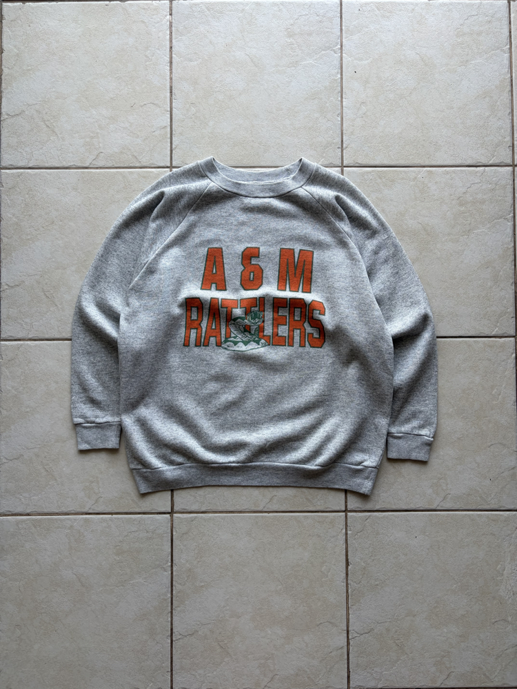 80’s A&M Rattlers Raglan Sweatshirt M-L