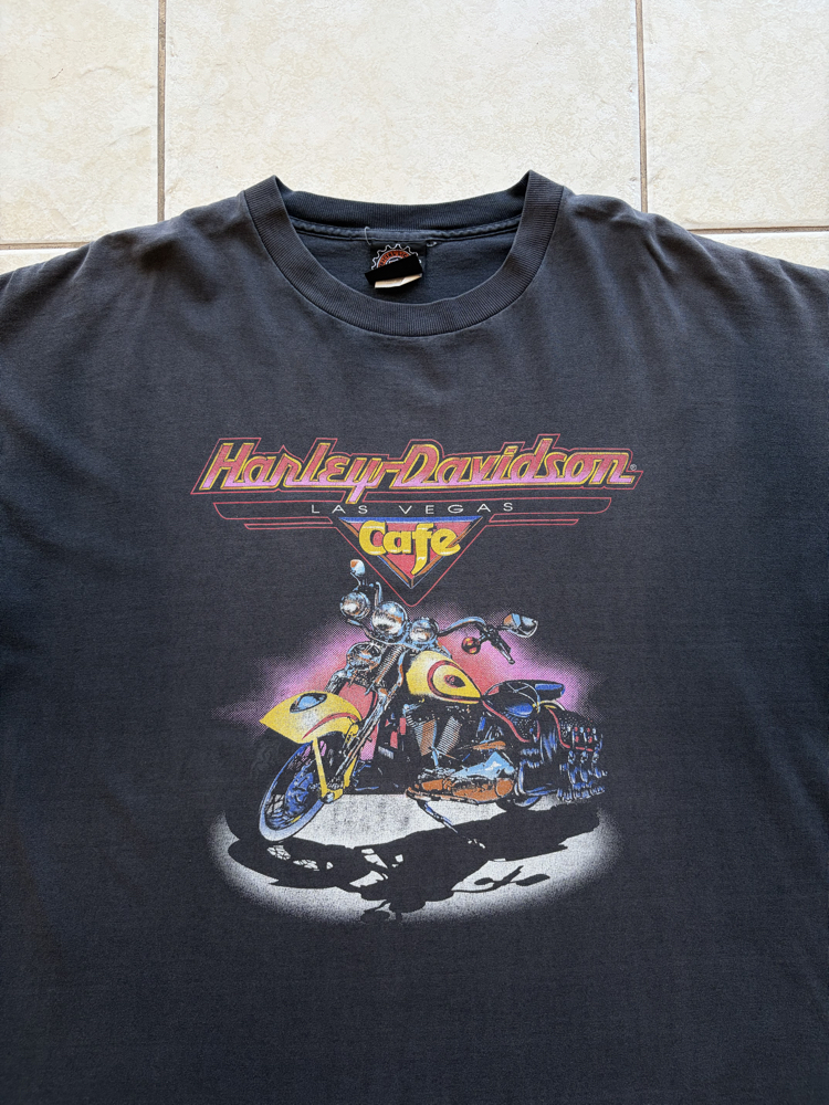 90’s Faded Harley Davidson Cafe Tee XL-XXL