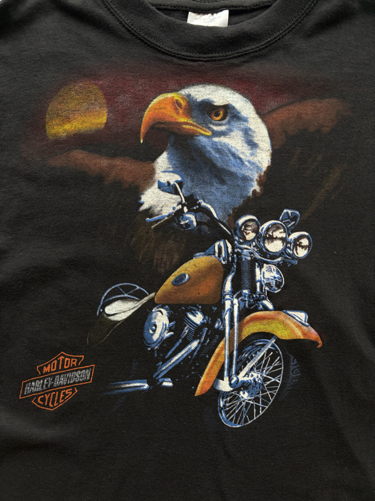 Vintage Harley Davidson Boot Tee XS