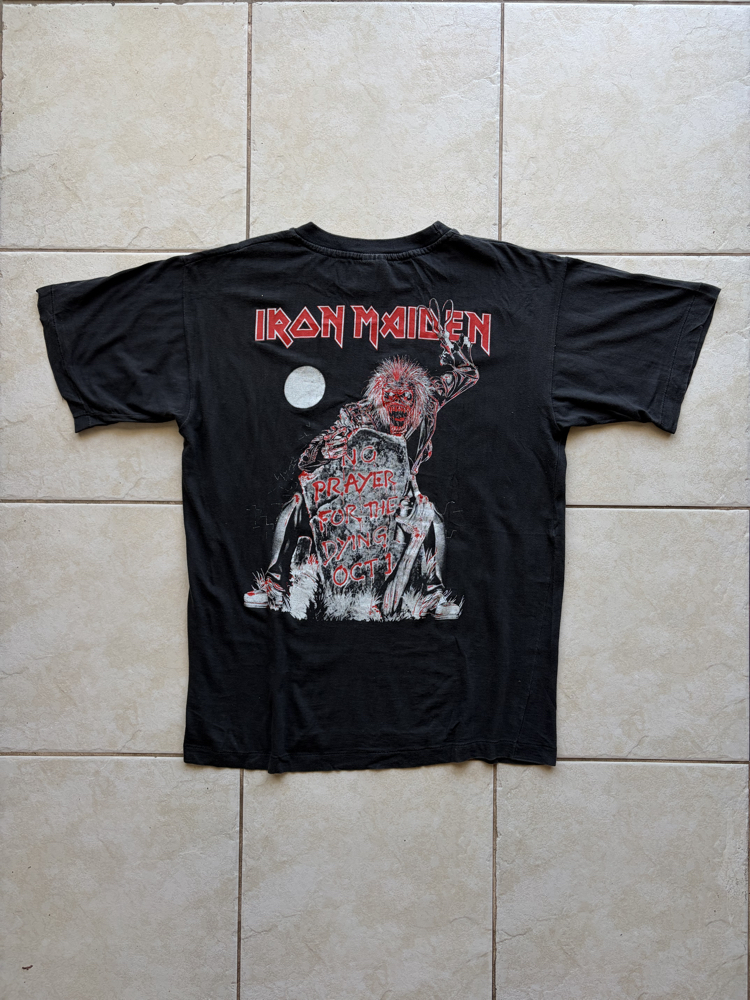 1990 Iron Maiden Euro Boot Tee Large