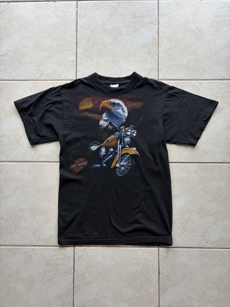 Vintage Harley Davidson Boot Tee XS