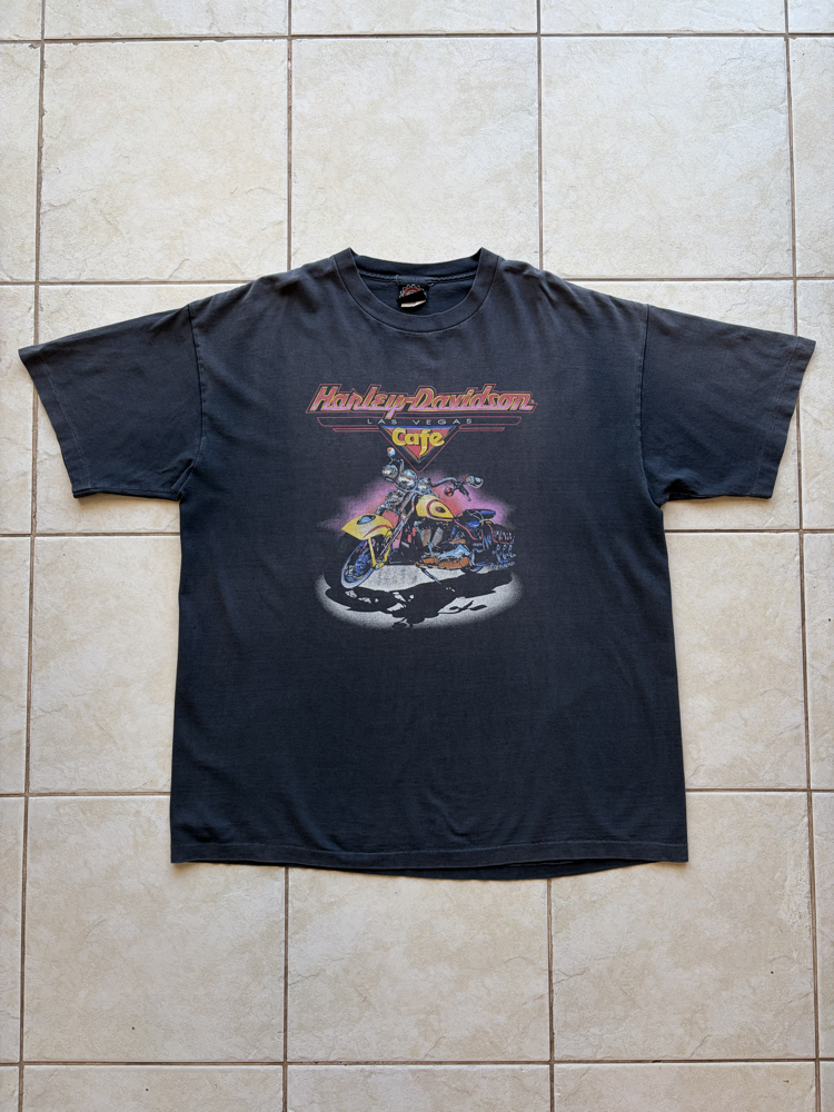 90’s Faded Harley Davidson Cafe Tee XL-XXL