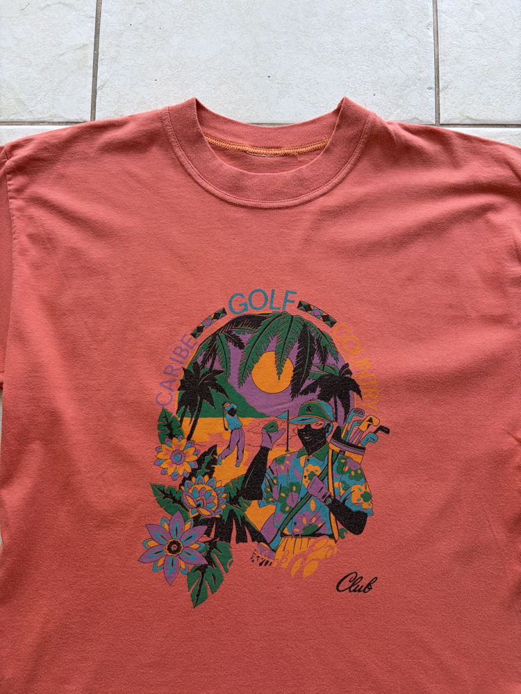 90’s Caribe Golf Club Tee S-M
