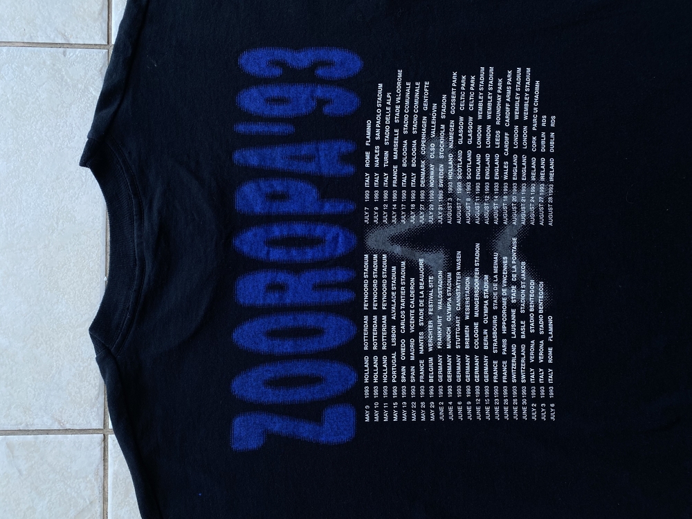 1993 U2 Zooropa Tour Tee XL