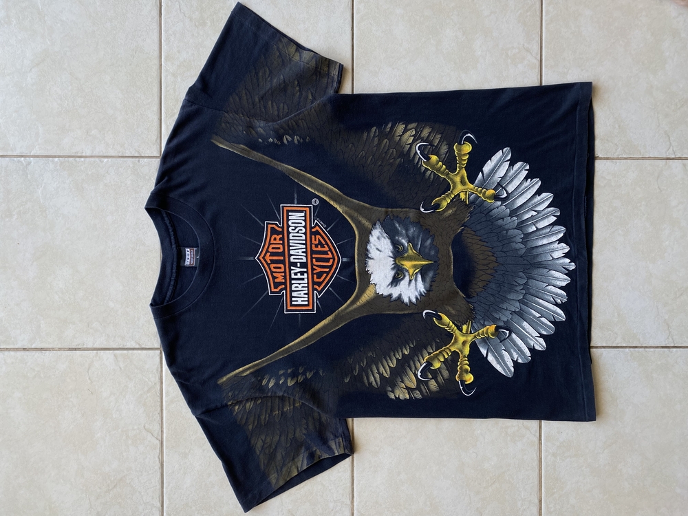1996 Harley Davidson Eagle AOP Tee XL