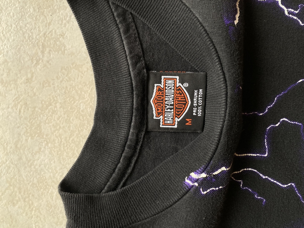 1995 HD Thunder&Lightning AOP Tee Medium