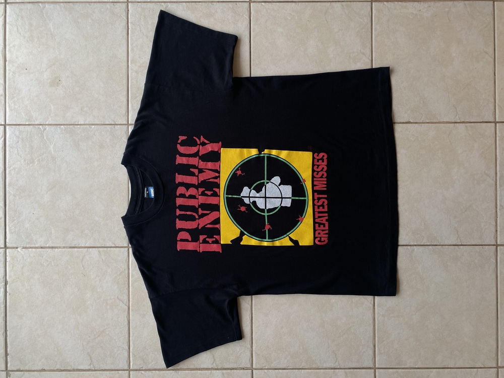 1992 Public Enemy Greatest Misses Tee XL