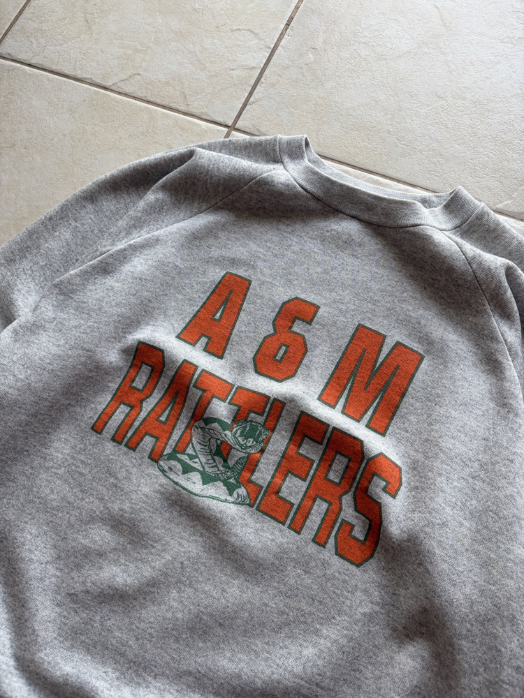 80’s A&M Rattlers Raglan Sweatshirt M-L