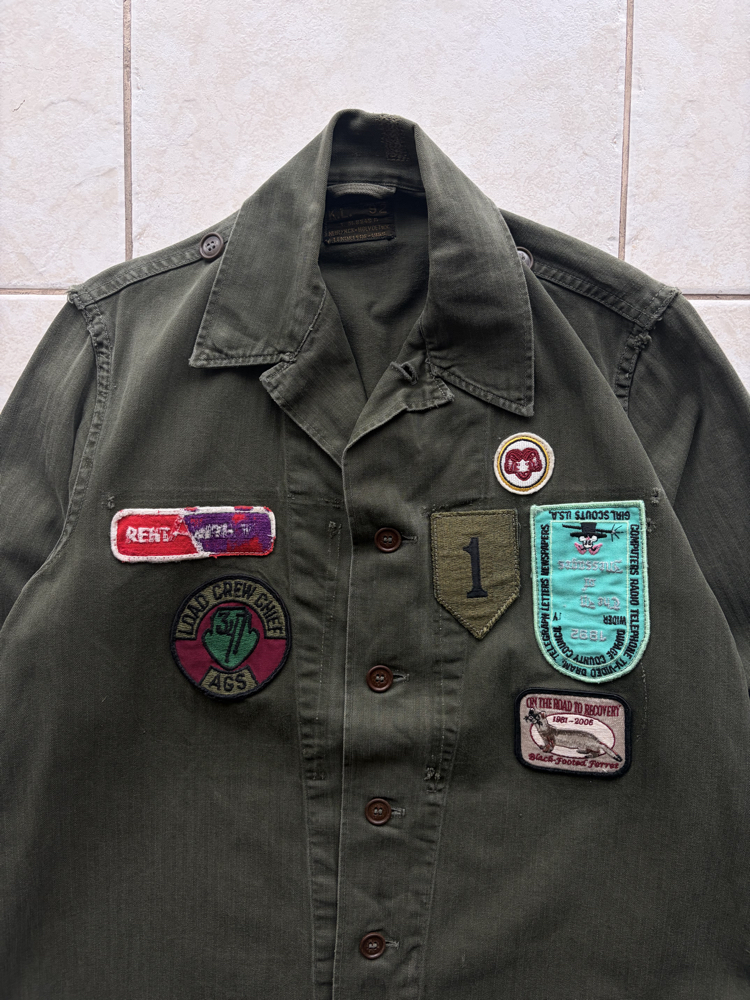 1959 Dutch Army Patch Shirt S-M