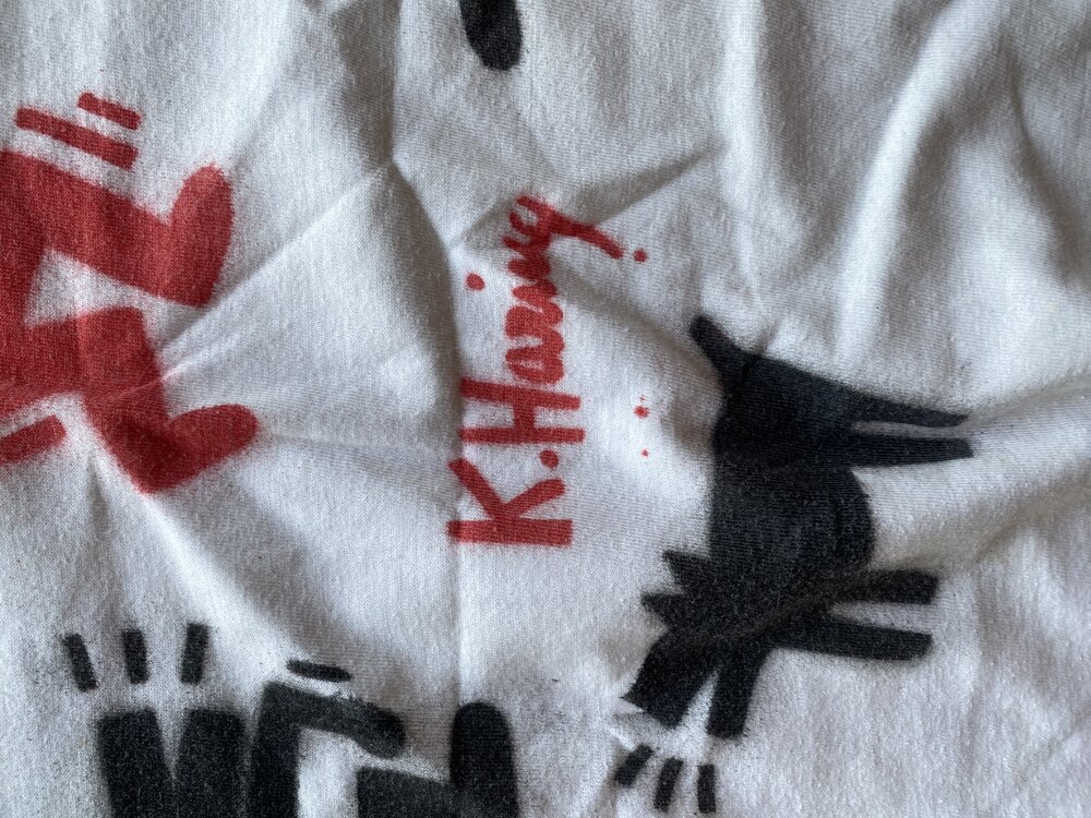 Keith Haring 80’s 1of1 Stencil Tee M