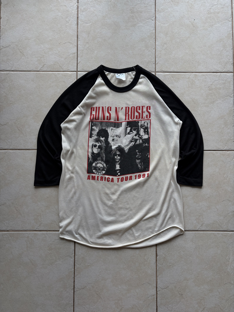1991 Guns ‘n Roses Band Tour Tee Large
