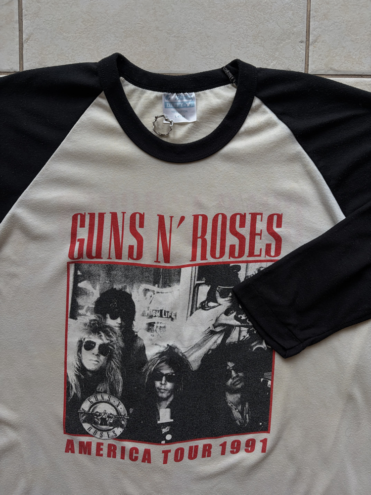 1991 Guns ‘n Roses Band Tour Tee Large
