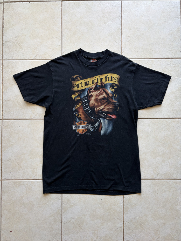 1991 Harley Davidson 3D Emblem Tee Large