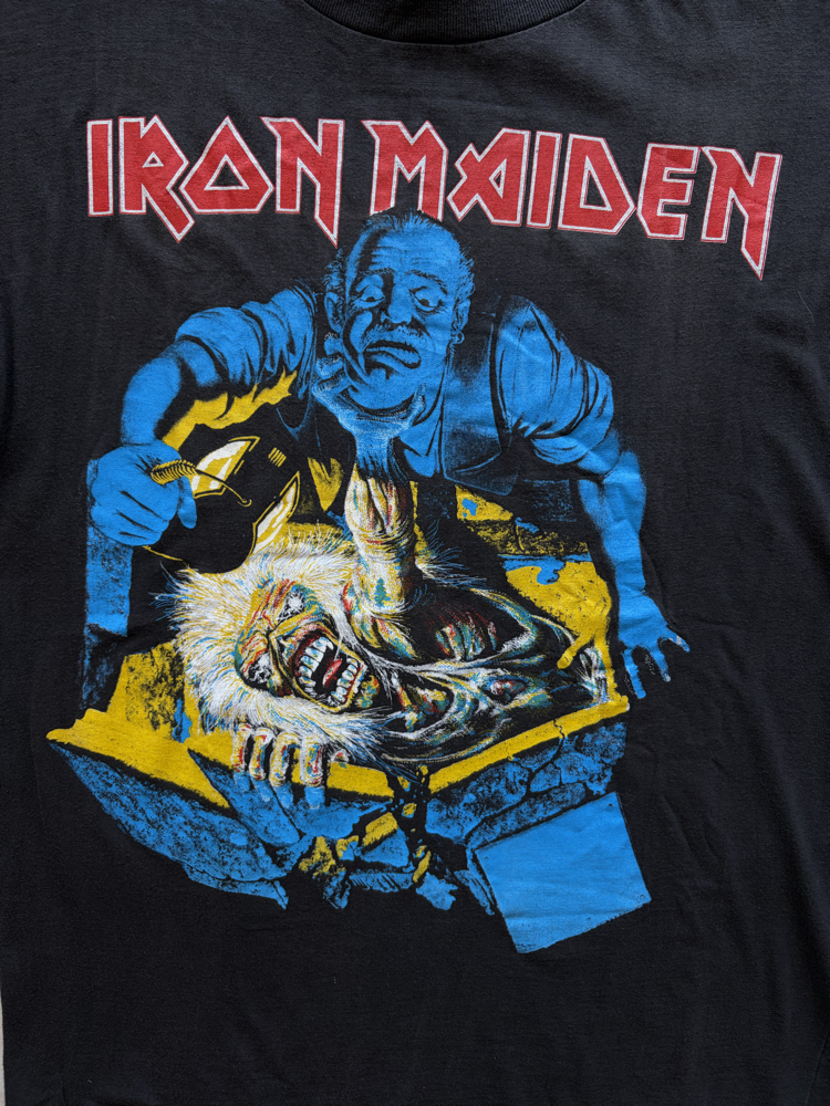 1990 Iron Maiden Euro Boot Tee Large