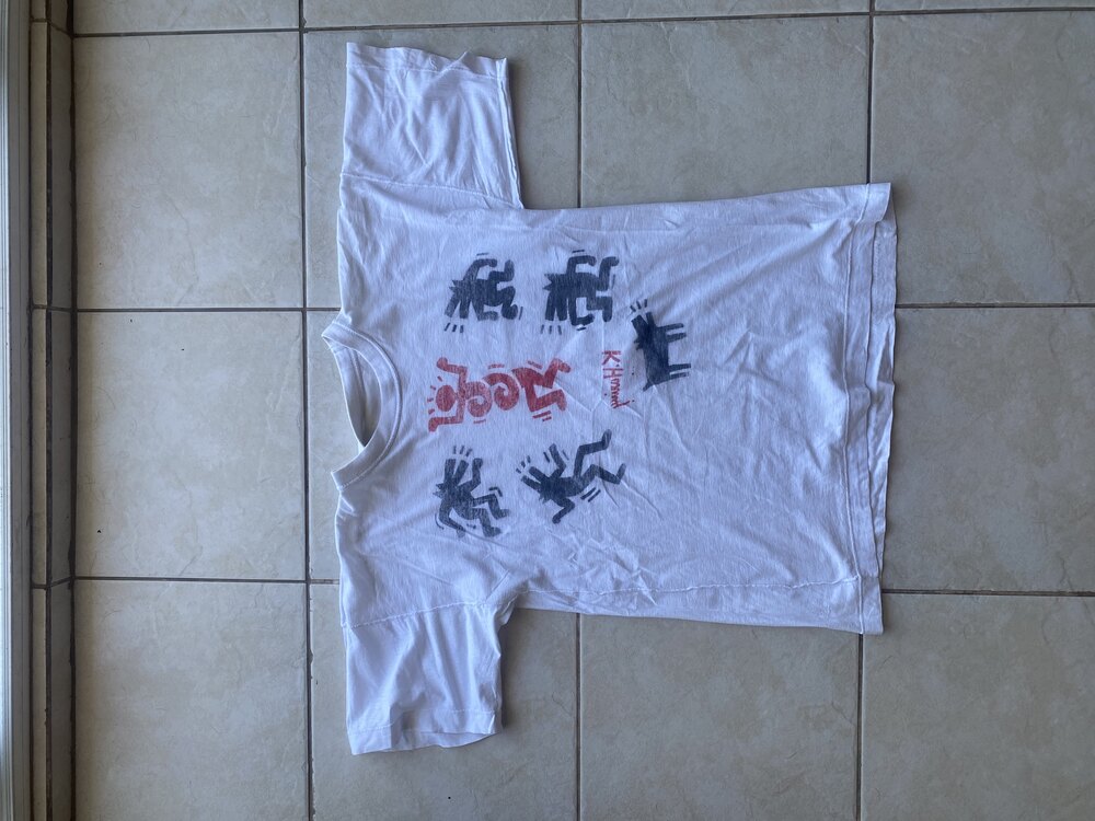 Keith Haring 80’s 1of1 Stencil Tee M
