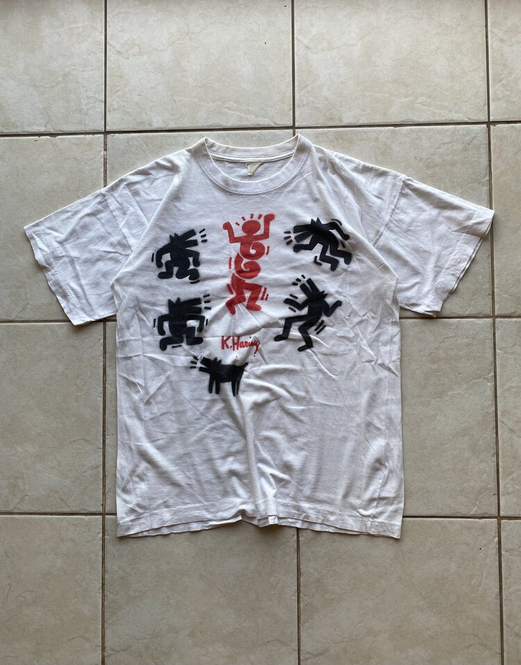 Keith Haring 80’s 1of1 Stencil Tee M