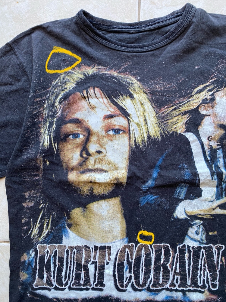 90’s Faded Kurt Cobain Euro Boot Large