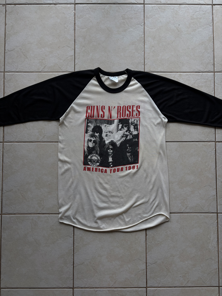 1991 Guns ‘n Roses Band Tour Tee Large