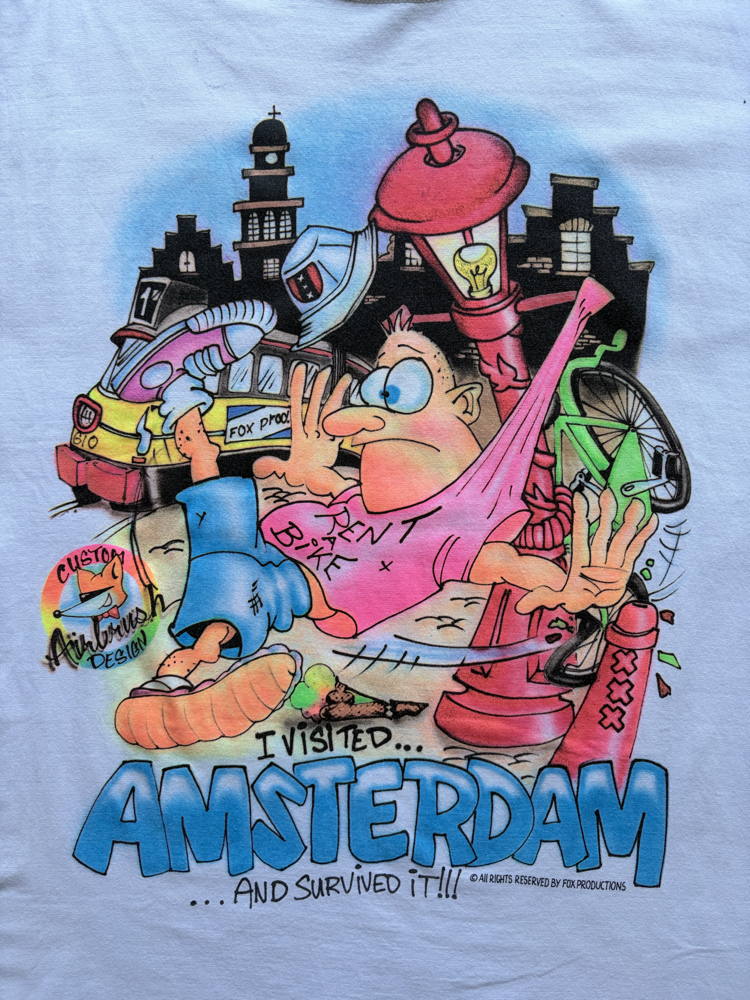 90’s Airbrushed Amsterdam Tourist Tee Large