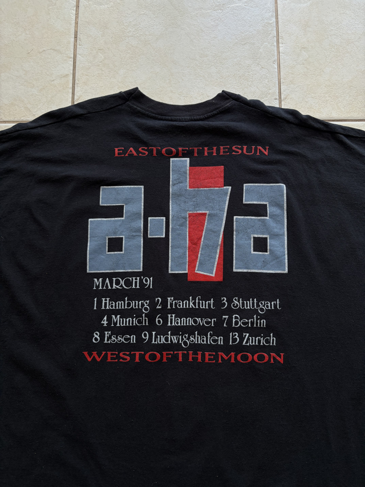 1991 A-HA Euro Tour Tee XXL