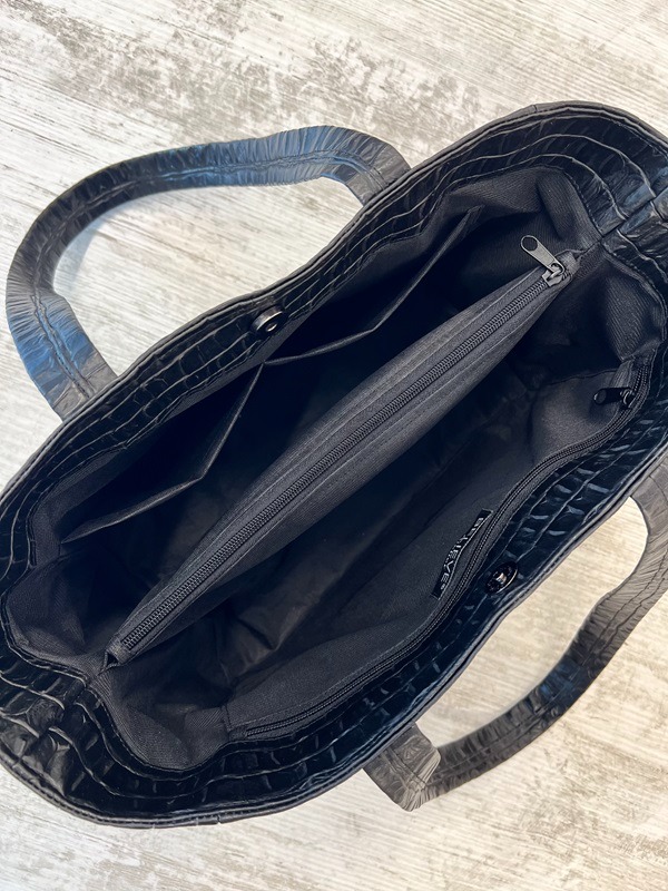 KROKO BORDO MIDDLE TOTE