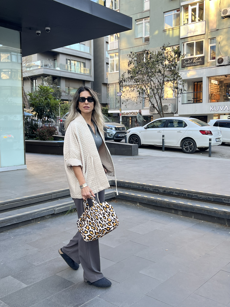 Kanvas Leopar Tote