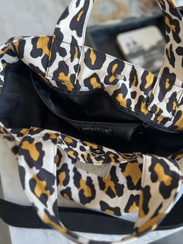 Kanvas Leopar Tote