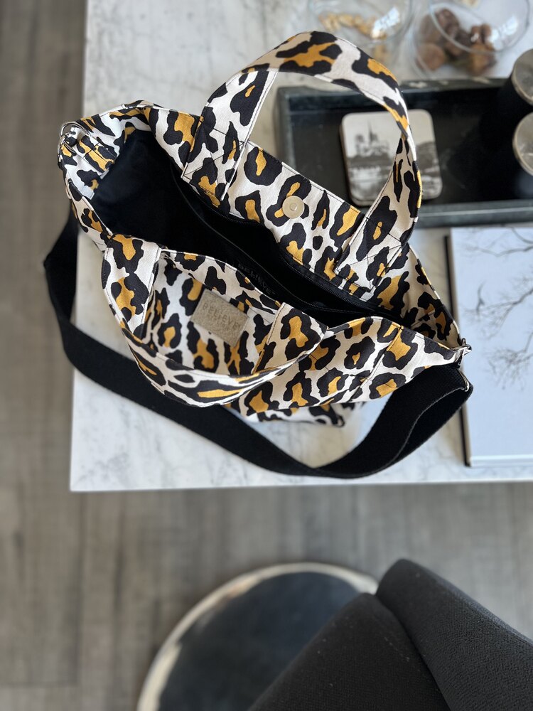 Kanvas Leopar Tote