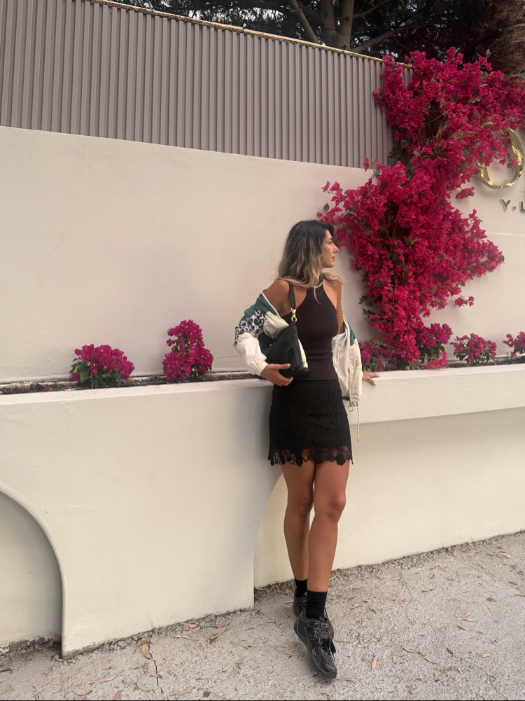 Siyah Süet Mini Çanta & Portföy 
