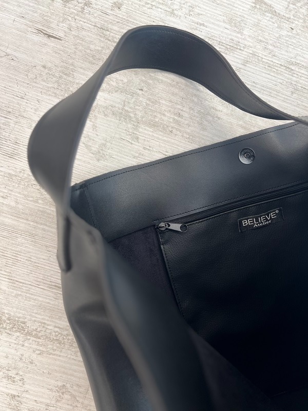 Siyah POCHETTE  Deri City Bag