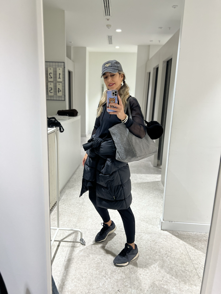 Süet Gri Hasır Deri Maxi ShoppingBag 