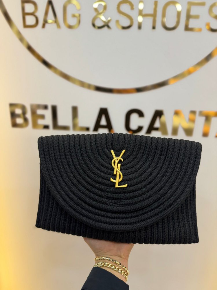 YSL hasır portföy çanta