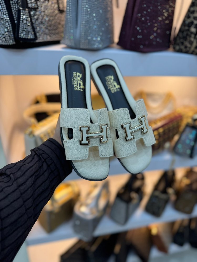Hermes Düz taban terlik 