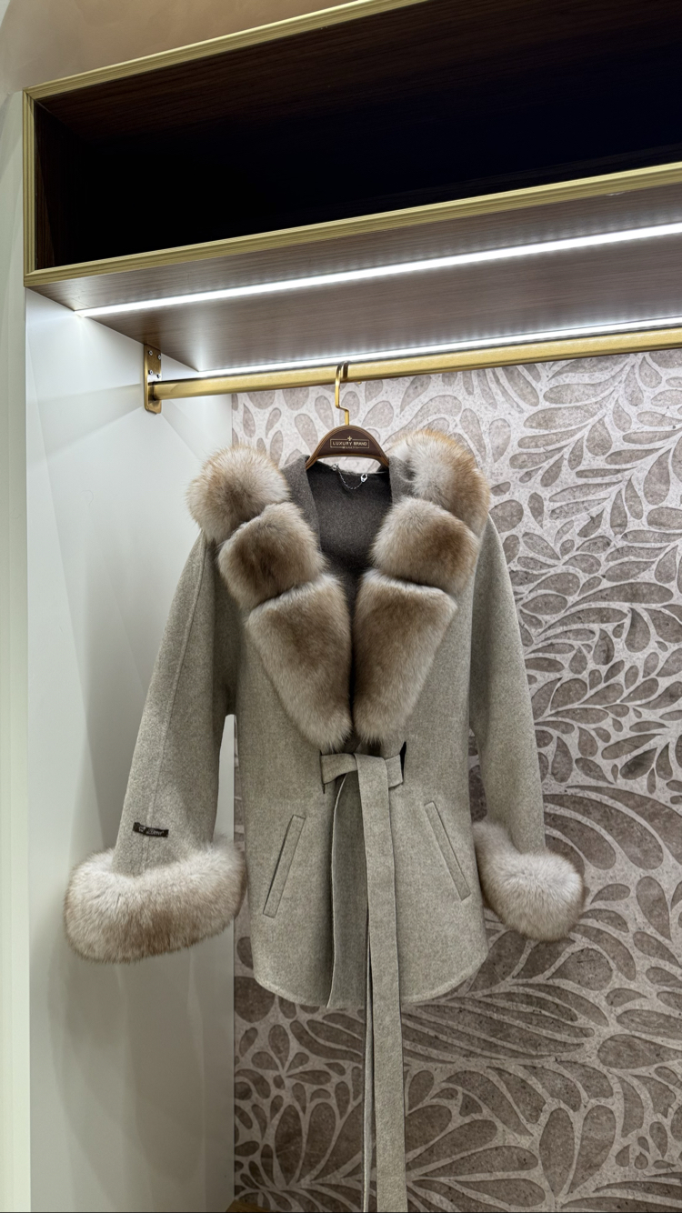 Andrea Fox Fur Caban 