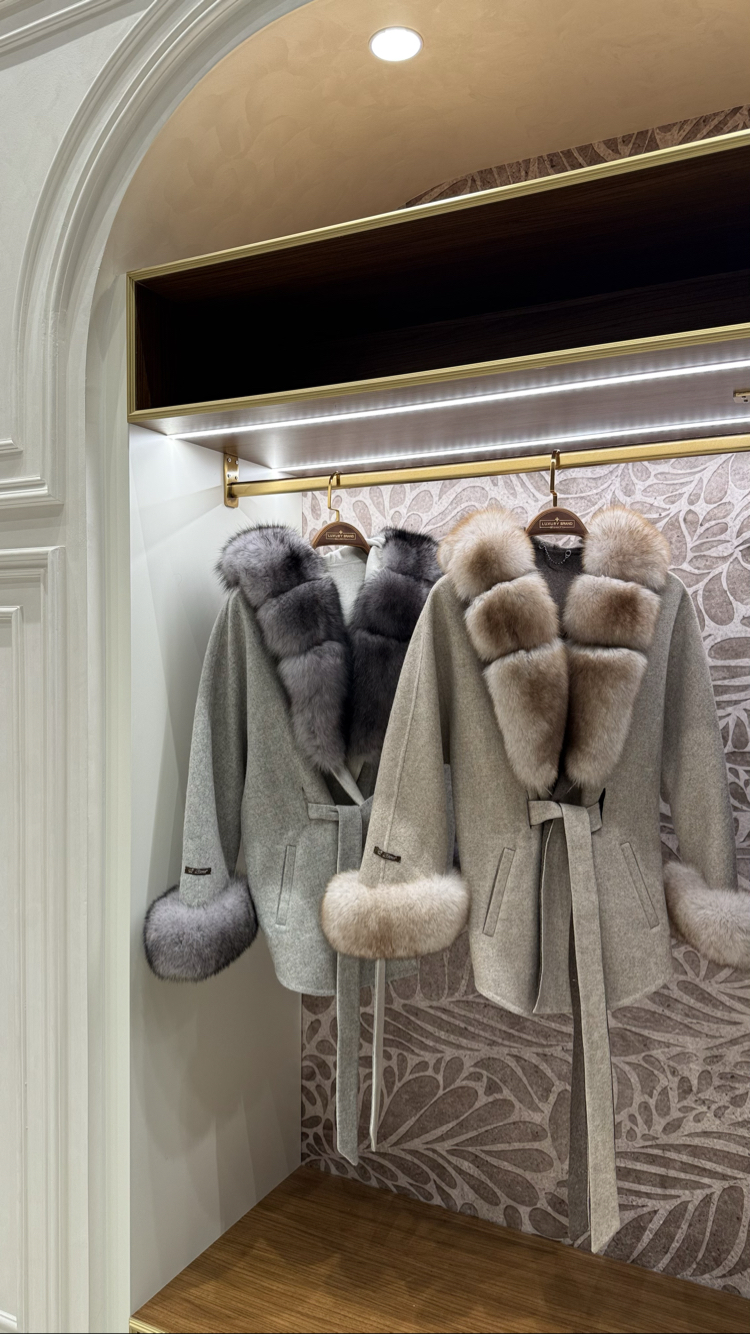 Andrea Fox Fur Caban 